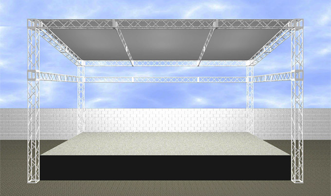 舞台テント 立体イメージ